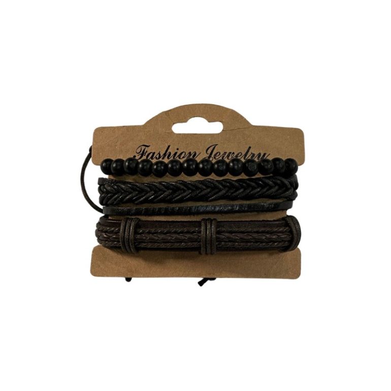 Juego de Pulseras de Cuero JP-02