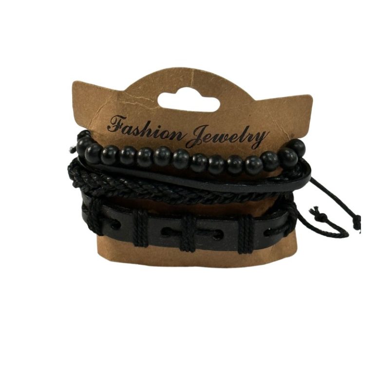 Juego de Pulseras de Cuero JP-04