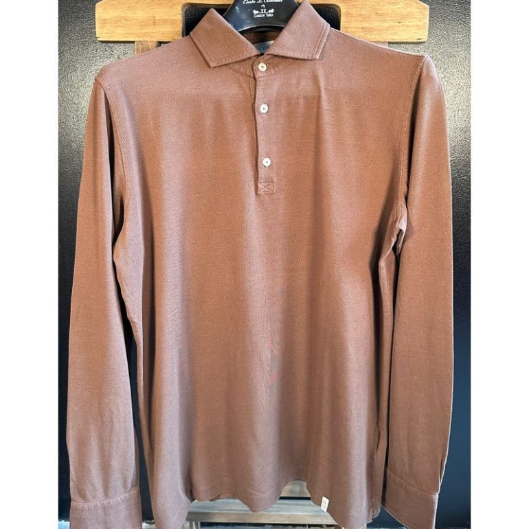 POLO MANGA LARGA COLOR CORINTO / 6680